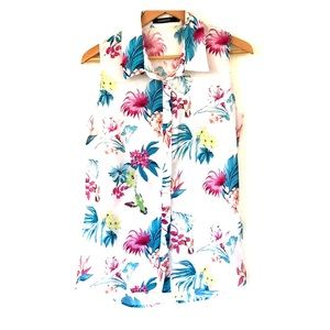 🌸 3/$30 Sheer floral top